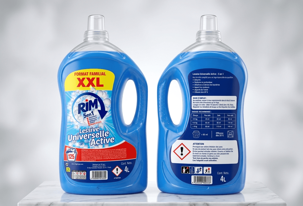 Lessive universelle active 5 en 1 RIM XXL 125 lavages (4L)