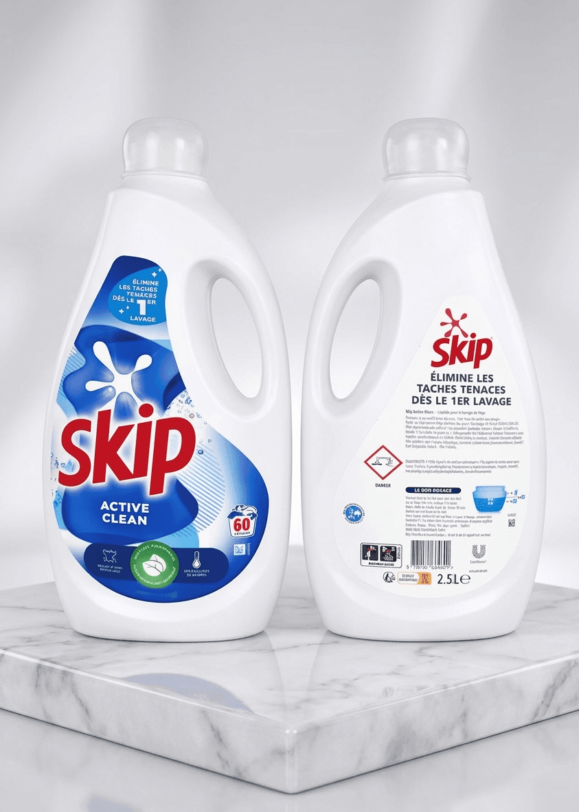 Skip Active Clean lessive liquide haute performance 60 Lavages (2,5L)
