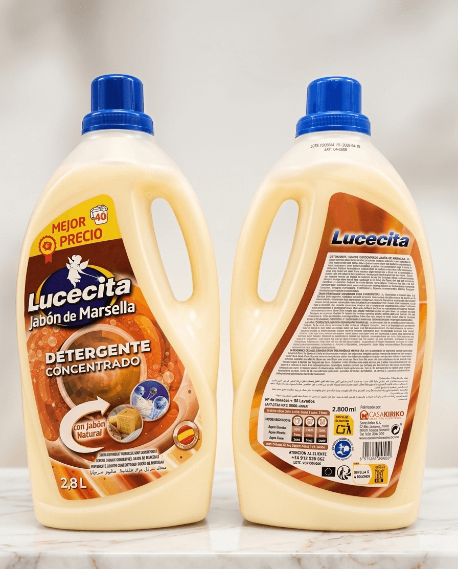Lucecita lessive liquide concentré au savon de Marseille (2,8L)