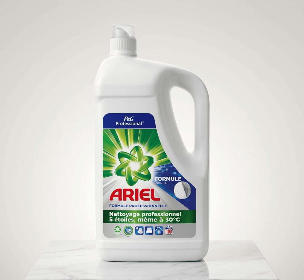 Ariel lessive liquide professionnelle formule enrichie 100 lavages